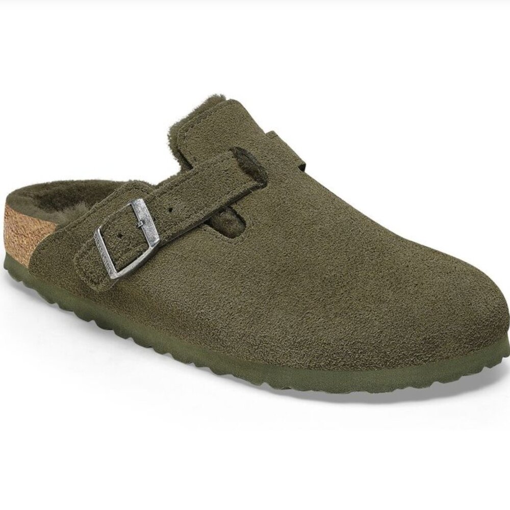 Birkenstock Boston Shearling Clog: Green